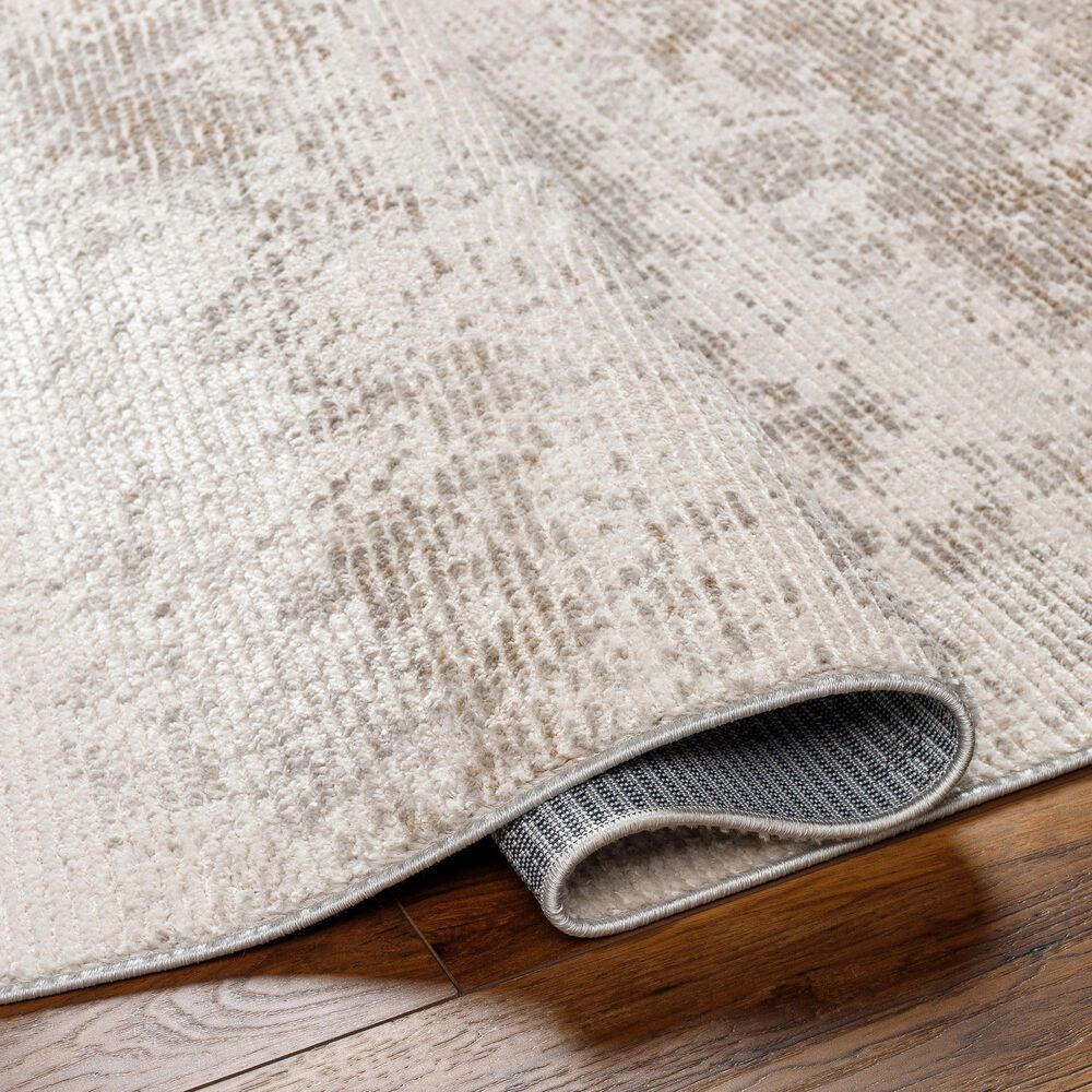 Surya Masha Abstract 2&#39; x 3&#39; Ivory, Cream, Gray and Light Brown Area Rug, , large