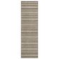 Dalyn Rug Company Soft Essentials Striped Chocolate 2"3" x 7"6" Indoor/Outdoor Runner, , large