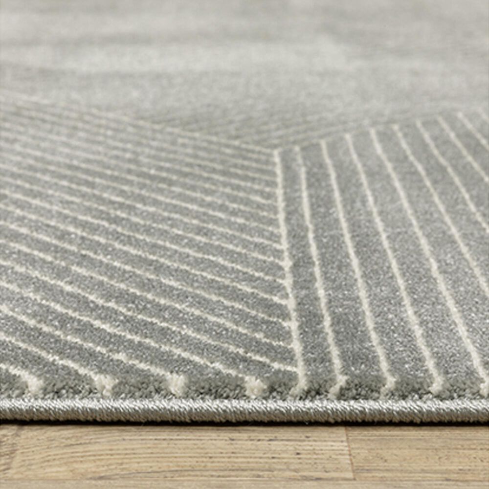 Oriental Weavers Raylan RAY08 5&#39;3&quot; x 7&#39;6&quot; Grey Area Rug, , large