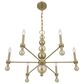 Savoy House Crescent 6-Light Chandelier in Noble Brass, , large