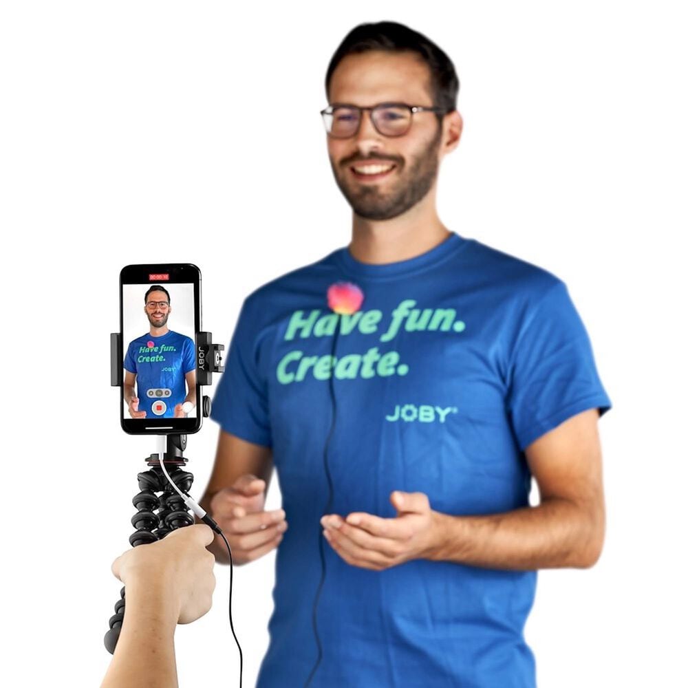 JOBY Joby Wavo Lav Mobile Microphone in Black, Red and Rainbow, , large