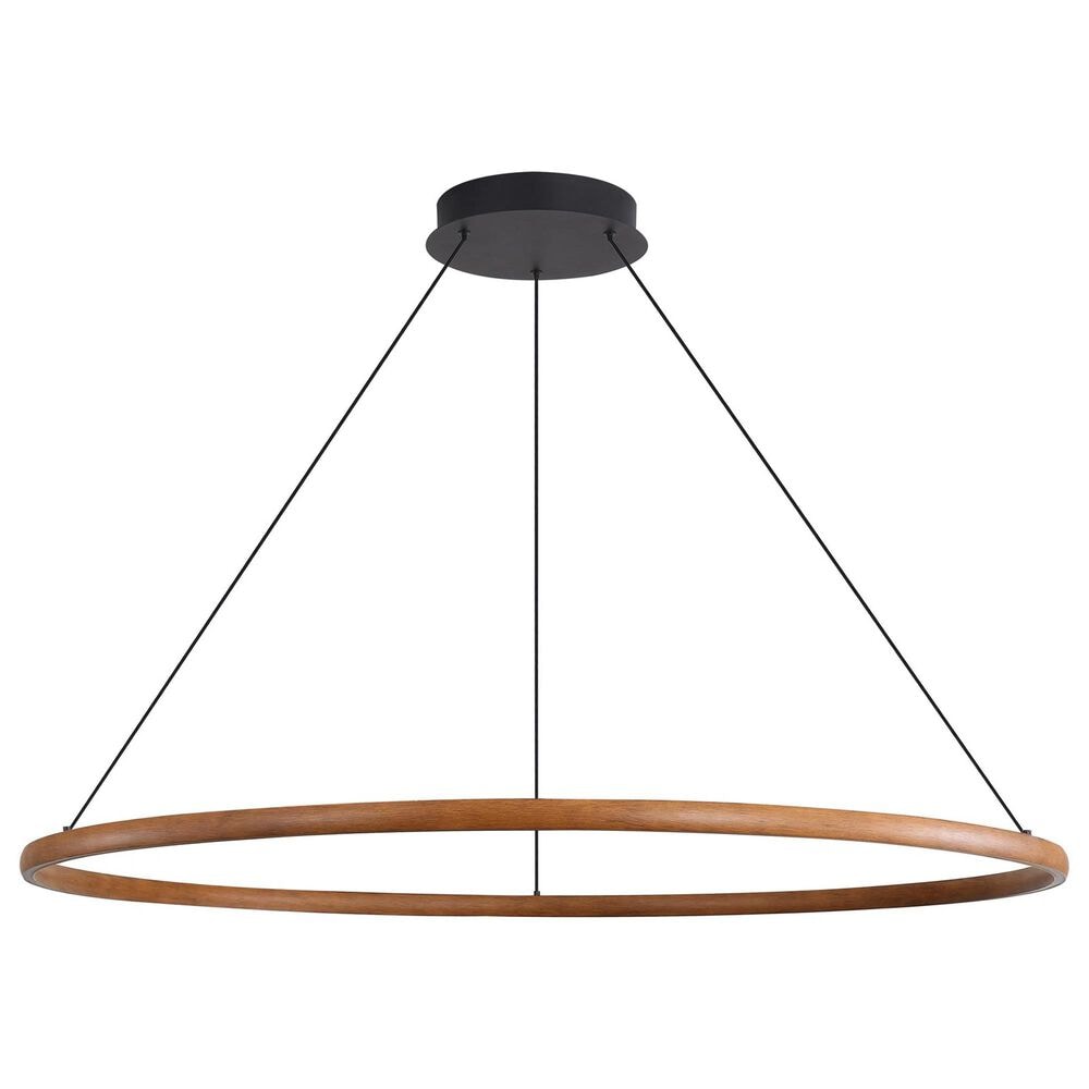 Golden Lighting Veritas 47" 1-Light Chandelier in Driftwood, , large