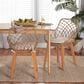 Baxton Studio Ballerina Arm Chair in Greywash and Natural Brown (Set of 2), , large
