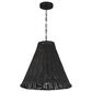 Creative Coop Rosemary 1-Light Small Pendant with Black Shade, , large