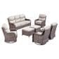 Sunwell Garden 7-Piece Conversation Set in Beige, , large