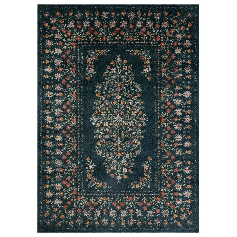 Rifle Paper Co. x Loloi Laurel Eleanor 3"11" x 5"7" Navy Area Rug, , large