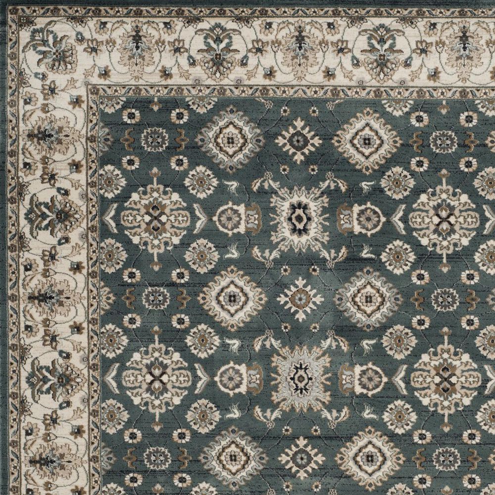 Safavieh Lyndhurst 2&#39;3&quot; x 12&#39; Teal and Cream Runner, , large