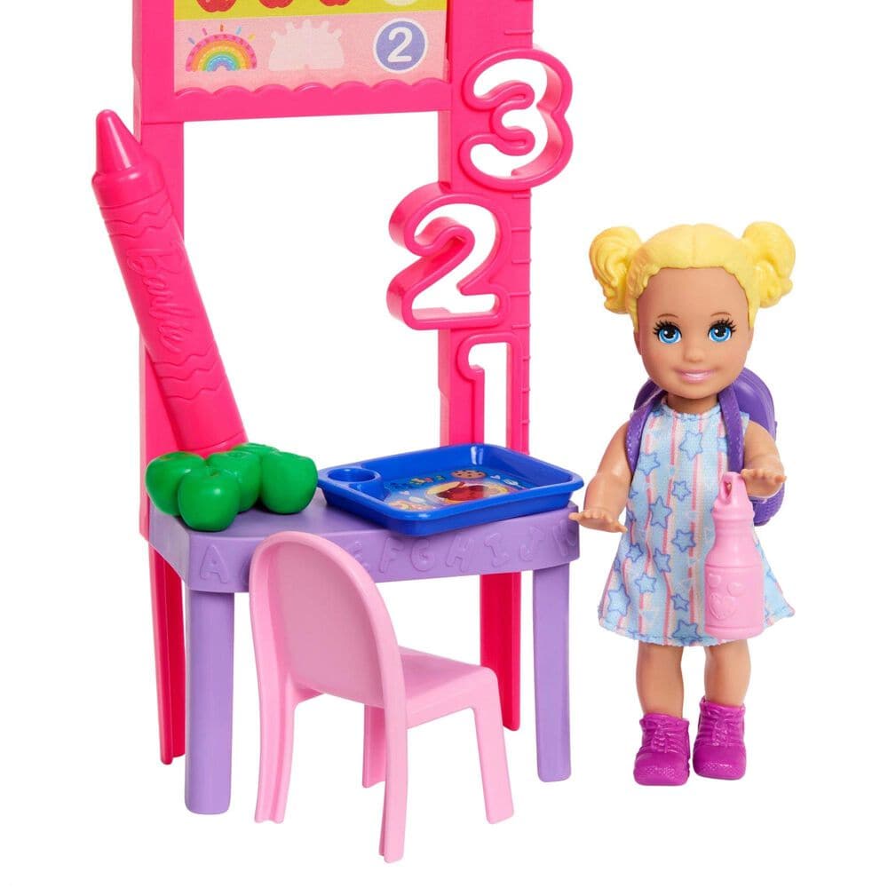 Barbie Careers Teacher Playset with Blonde-Hair Toddler Doll, , large