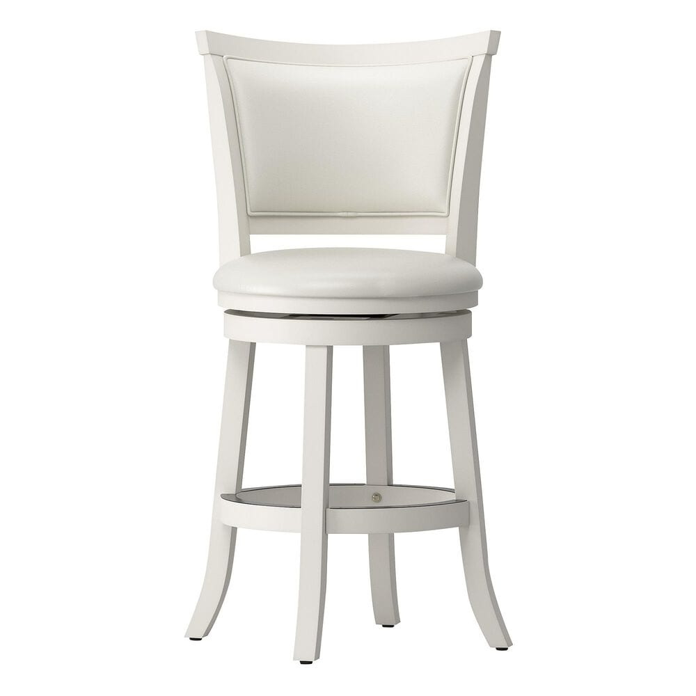 CorLiving Counter Height Swivel Stool in White - Set of 2, , large