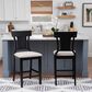 Linon Home Decor Rylan Counter Stool in Black, , large