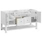James Martin Vanities Breckenridge 60" Double Bathroom Vanity in Bright White with 3 cm Lime Delight Quartz Top and Rectangular Sinks, , large