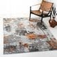 Safavieh Craft CFT820P 6"7" x 9" Grey and Orange Area Rug, , large