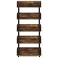 HOMLUX Turn-N-Tube 5-Tier Open Display Storage Bookshelf in Amber Pine and Black, , large