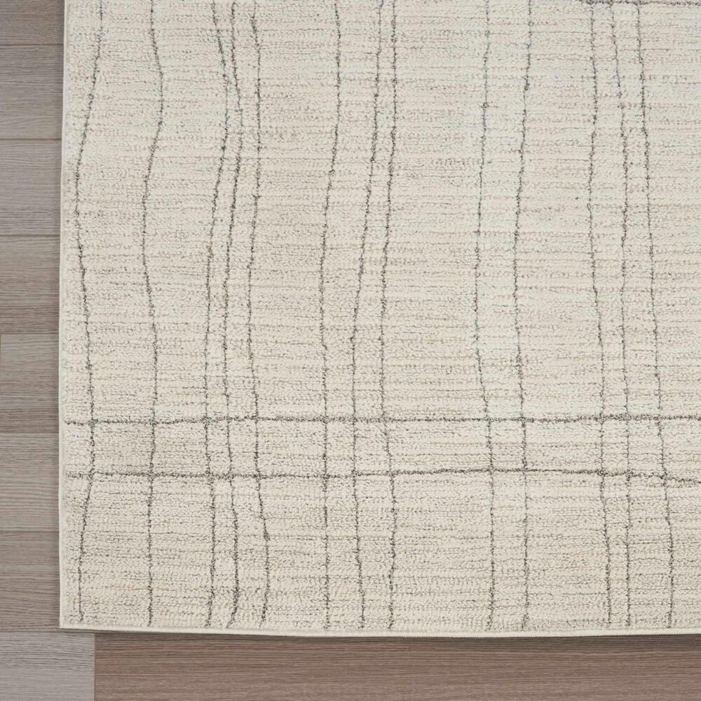 Nourison Andes AND03 3&#39;11&quot; x 5&#39;11&quot; Ivory and Grey Area Rug, , large