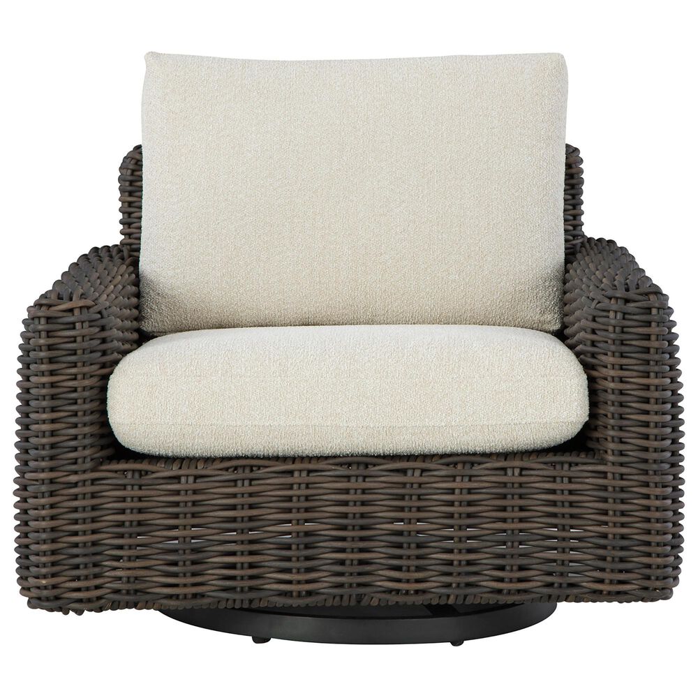 Ashley Kimora Swivel Glider Lounge Chair in Beige, , large