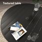 Hearth and Haven Outdoor 53" Round Dining Table with Umbrella Hole in Black - Table Only, , large