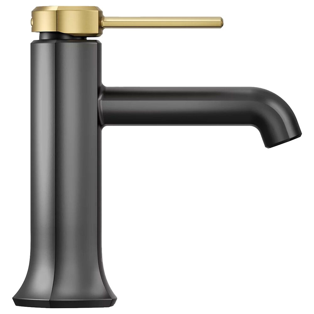 Kohler Occasion Single-Handle Bathroom Sink Faucet in Matte Black and Brushed Moderne Brass, , large