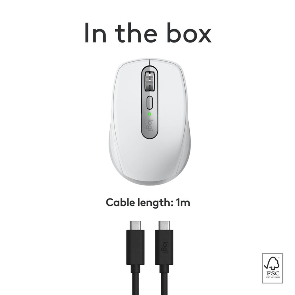 Logitech MX Anywhere Mac 3S Wireless Mouse in Pale Grey, , large