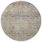 Loloi Katherine 7"10" Round Ocean and Coral Area Rug, , large