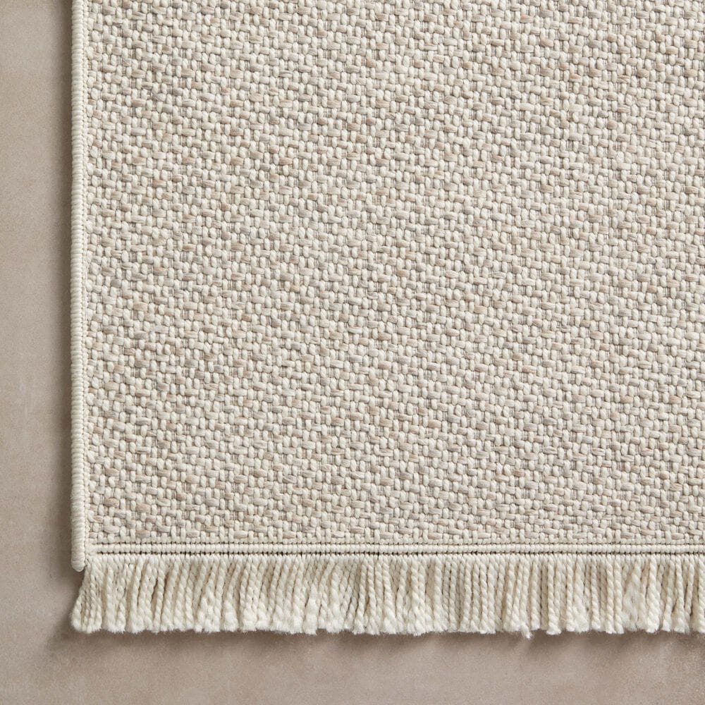 Amber Lewis x Loloi Malibu MAB-01 7&#39;8&quot; x 10&#39; Ivory and Dove Indoor/Outdoor Area Rug, , large