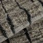Feizy Kano Striped 7"10" x 10" Ivory and Charcoal Area Rug, , large