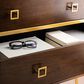 Safavieh Katia 3 Drawer Chest in Walnut/Gold, , large