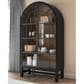 Ashley Greddinton Display Cabinet in Black and Medium Brown, , large