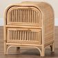 Baxton Studio Adrika 2-Drawer Nightstand in Natural, , large