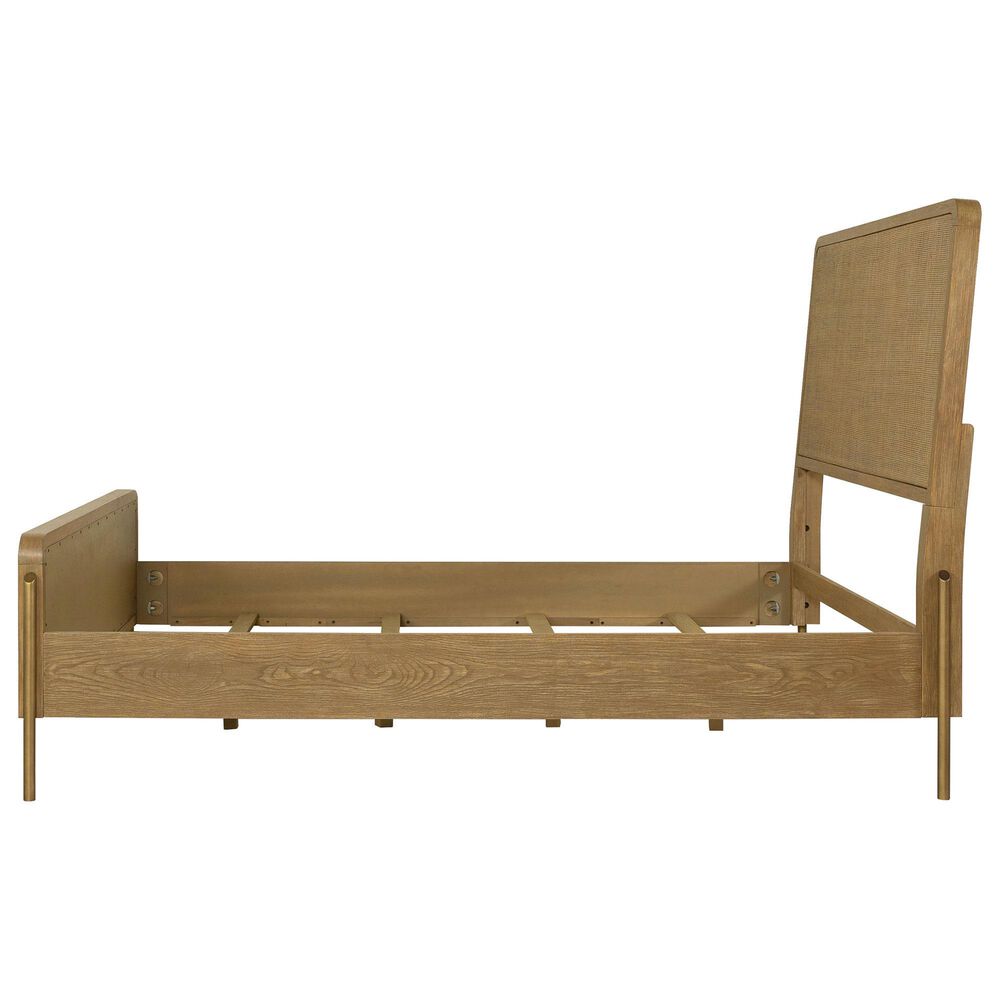 Pacific Landing Arini 4-Piece King Panel Bed Set in Brown, , large