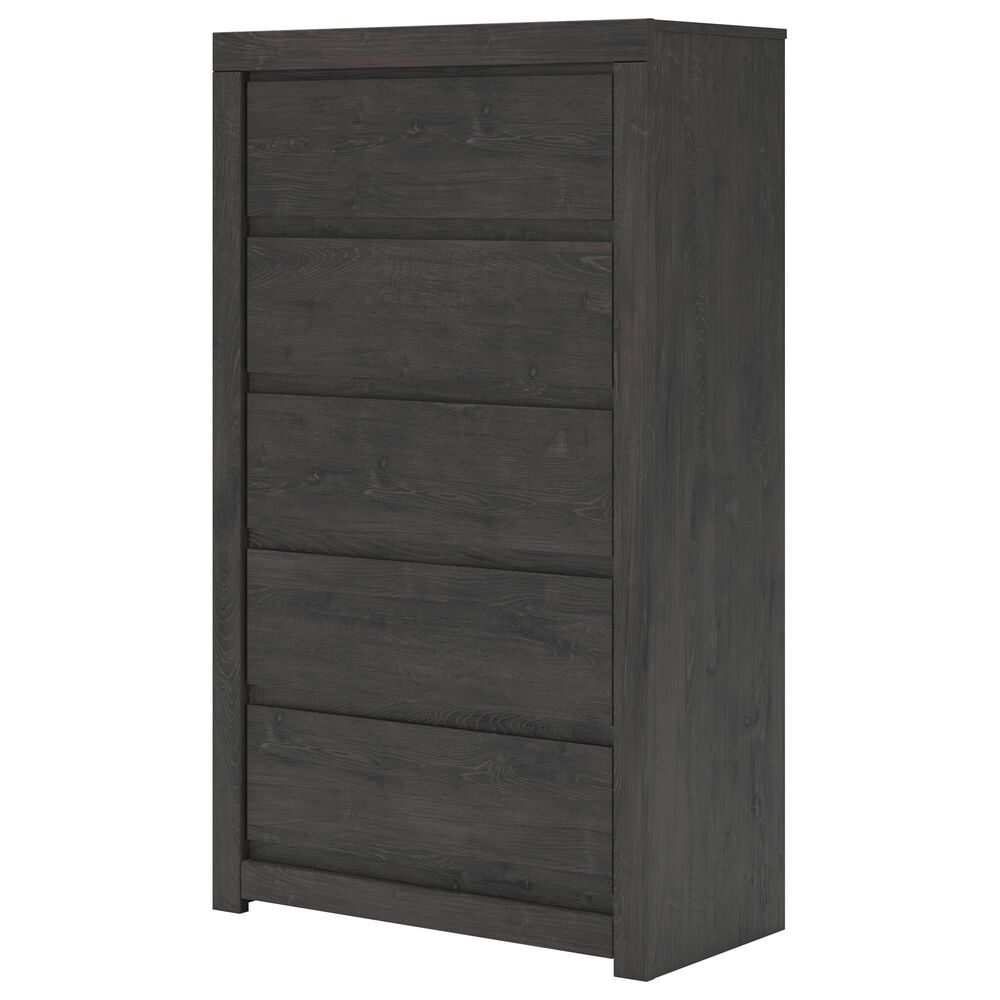 Ashley Fraluna 5-Drawer Chest in Dark Charcoal, , large