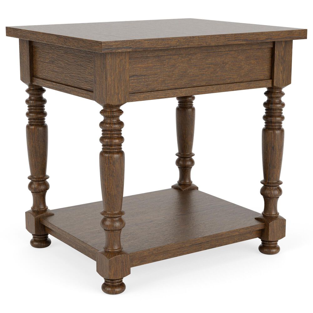 Riverside Furniture Eastlake End Table in Whiskey Oak, , large