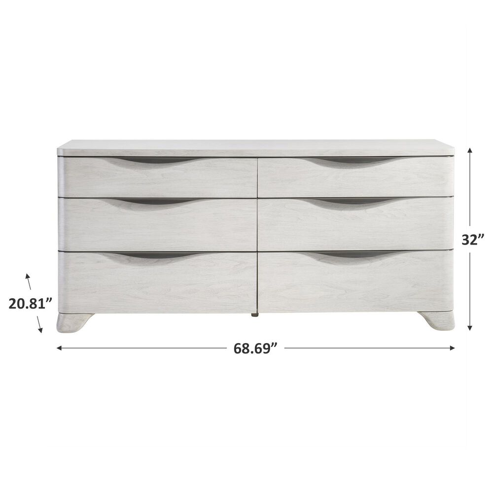 Bernhardt Sereno 6-Drawer Dresser in Light Grey, , large