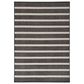 Nourison Positano POS03 Black and Ivory 4" x 6" Indoor/Outdoor Area Rug, , large