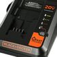 Black & Decker 20V Max 2 Amp Battery Charger in Black and Orange, , large
