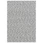 Radici USA Bellissima Chevron 10" x 14" Silver Area Rug, , large
