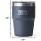 YETI Rambler 16 Oz Stackable Cup with MagSlider Lid in Riverhead Red, , large