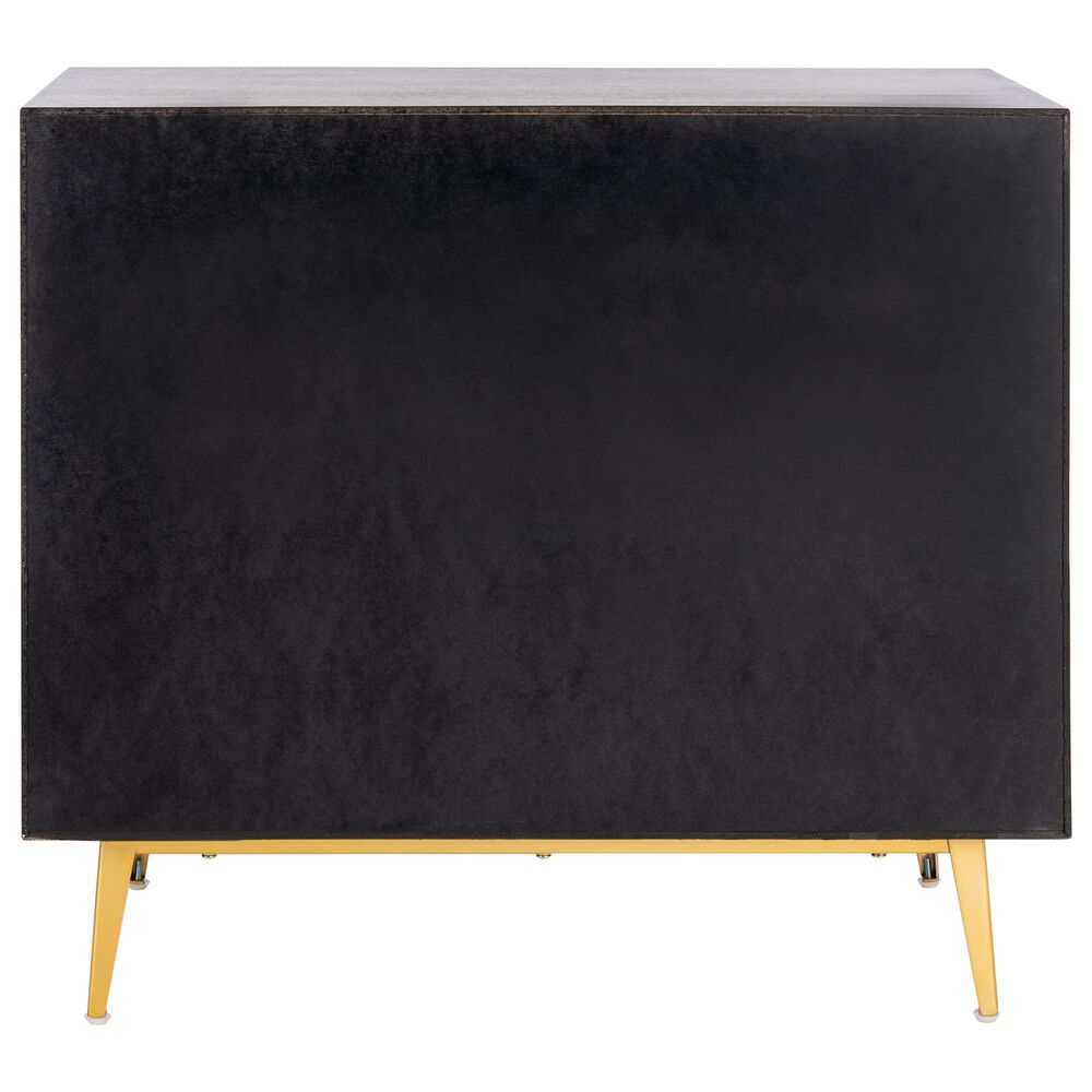 Safavieh Katia 3 Drawer Chest in Walnut/Gold, , large