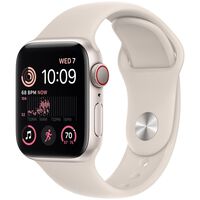 Apple Watch SE GPS + Cellular 40mm Starlight Aluminum Case with Starlight Sport Band