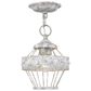 Golden Lighting Ferris Semi-Flush with Chain in Oyster, , large