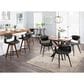 Lumisource Oracle Swivel Counter Stool with Black Cushion in Walnut and Black, , large