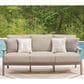 Ashley Grover Beach Outdoor Sofa with Cushion in Driftwood, , large