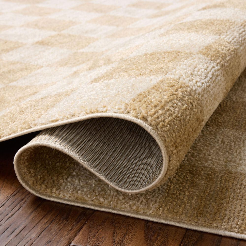 Chris Loves Julia x Loloi Calvin Wheat and Ivory 3'6" x 5'6" Area Rug, , large