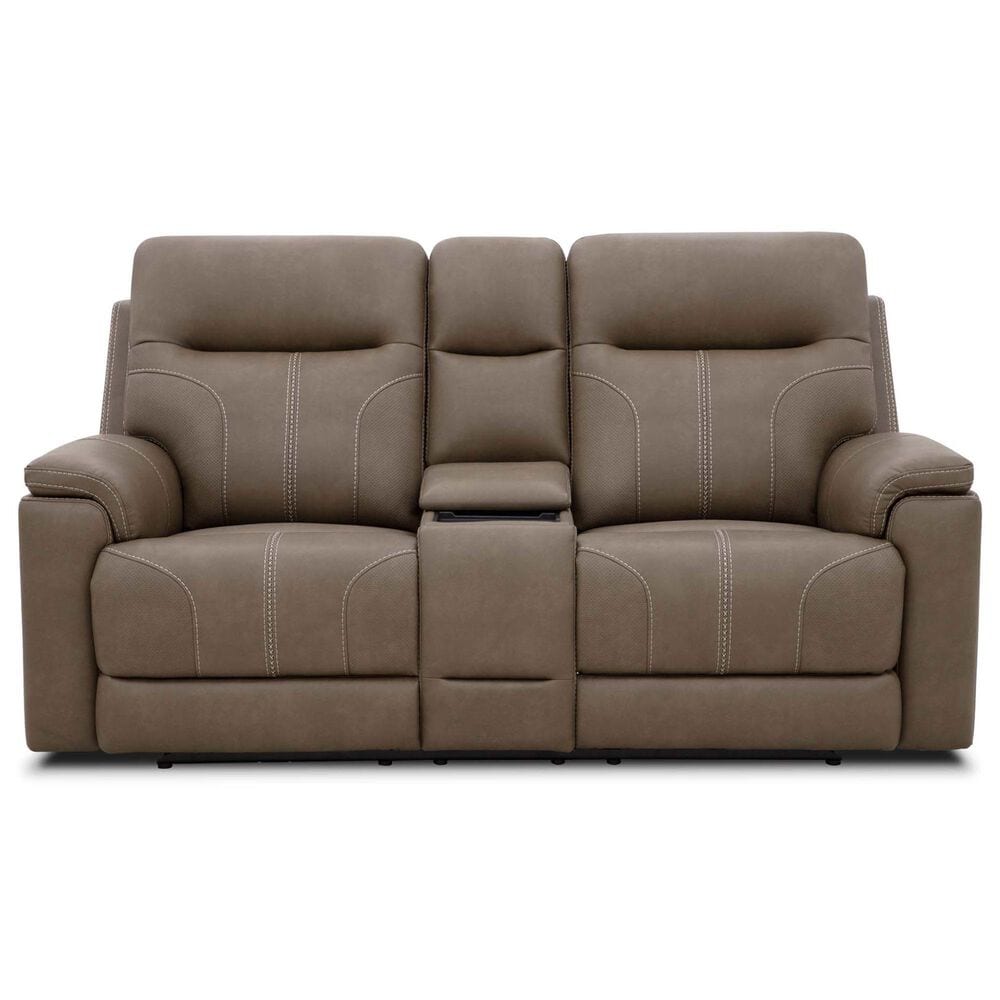 MotoMotion Trent Power Loveseat in Capriccio Cappuccino, , large