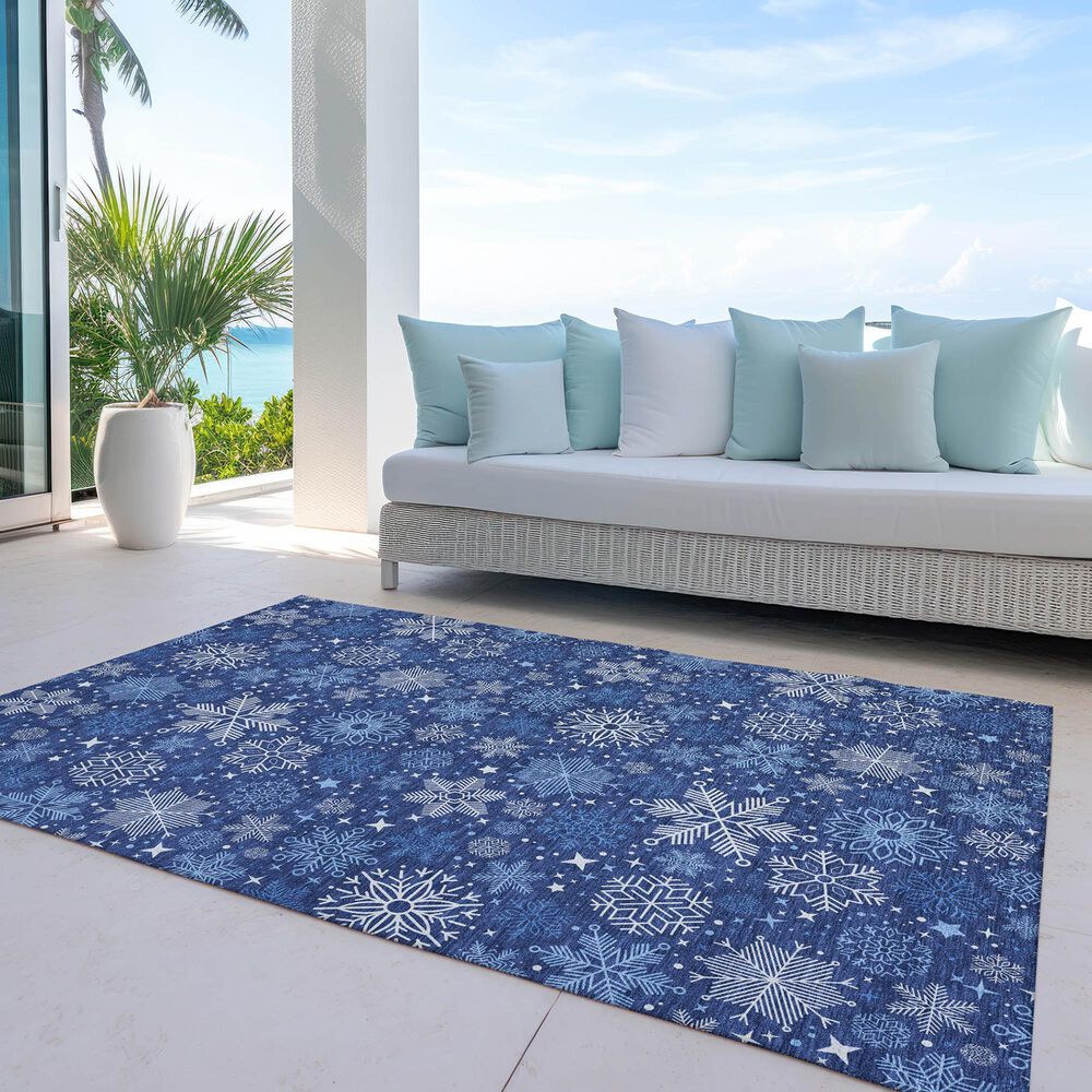Dalyn Rug Company Wonderland WN31 3&#39; x 5&#39; Navy Indoor/Outdoor Area Rug, , large