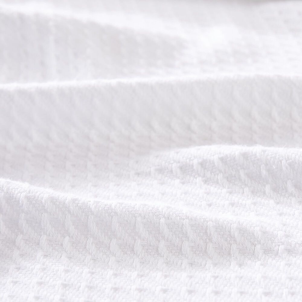 Hampton Park Egyptian Cotton Twin Blanket in White, , large
