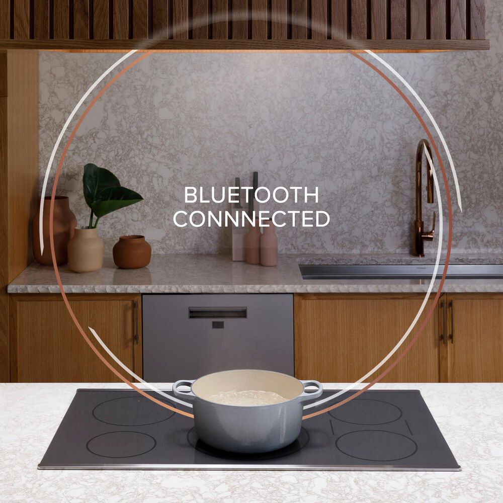 Cafe 2-Piece Kitchen Package with Matte Black 30" Smart Built-In Convection Single Wall Oven and Stainless Steel 36" Touch Control Induction Cooktop, , large