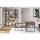 Ashley Montia Desk Chair in Gunmetal Gray and Light Brown, , large