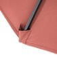 Furniture of America Ravi 11" Push Button Tilt and Crank Lift Octagon Patio Umbrella with Base in Red, , large