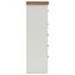 Ashley Savonport King Storage Bed with Dresser Chest and 2 Nightstands in White and Brown, , large