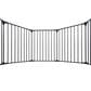 HOMLUX 8-Panel Adjustable Pet Gate in Black, , large